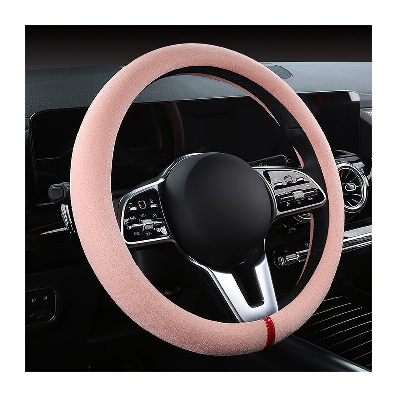 Steering Wheel Cover Manufacturer - Anti-Slip Suede Universal 38cm Shape O