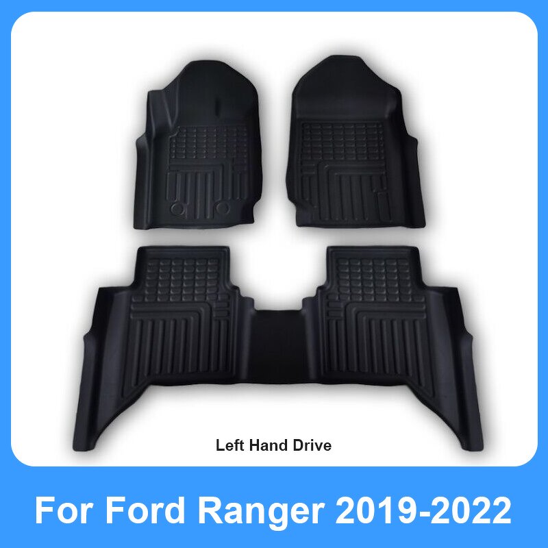 Floor Mat Manufacturer - Custom Fit TPE for 2019-2022 Ford Ranger LHD Trunk