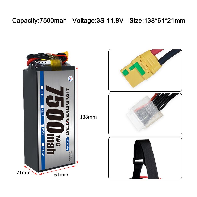 Lipo Battery Pack - Manufacturer - 5500-7500mah 4.45V 3S-12S Solid State Various Applications