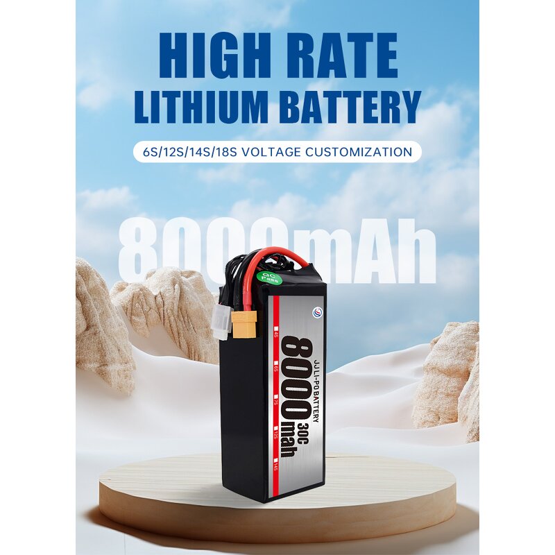 Lipo Battery Pack - Manufacturer - 8000mah 20C/25C 14.8V 3S/4S/6S/12S Rechargeable
