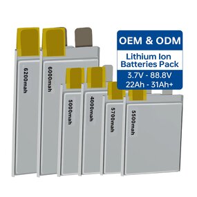 Lithium Polymer Battery - Manufacturer - 3.8V/3.95v 6500mah-66ah Solid State Deep Cycle NMC