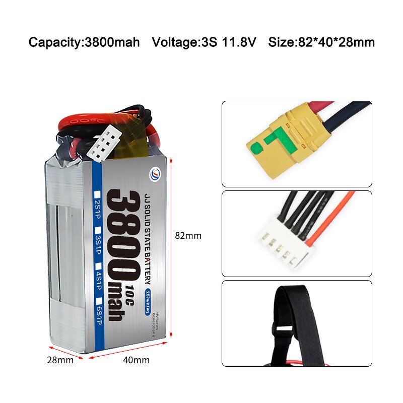 Lipo Battery Pack - Manufacturer - 5500-7500mah 4.45V 3S-12S Solid State Various Applications