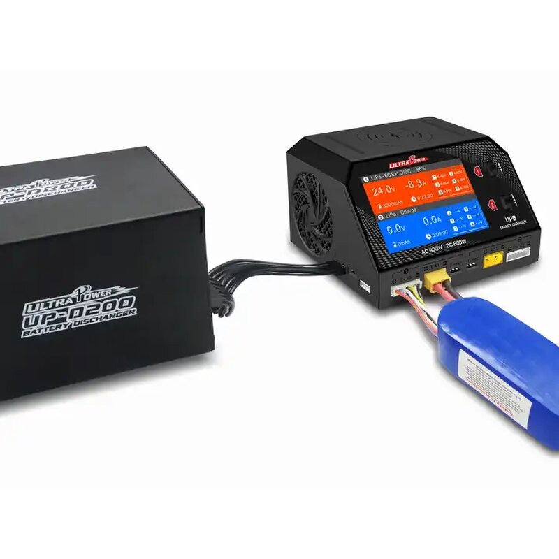Balance Charger - Manufacturer - Up8 Dual-Channel 600W LiPo Lihv 4.2v-4.45V DC Smart
