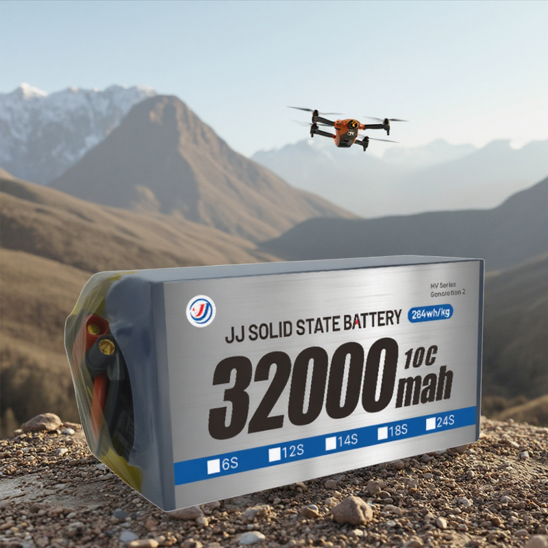 Lithium Ion Battery - Manufacturer - Custom JJ 7S/6S/12S 32000-33000mah Semi Solid State UAV