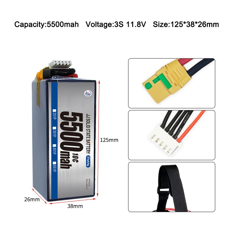 Lipo Battery - Manufacturer - 2500-11000mah 3S-12S LiHV 4.45V Solid State Drone Fast Delivery