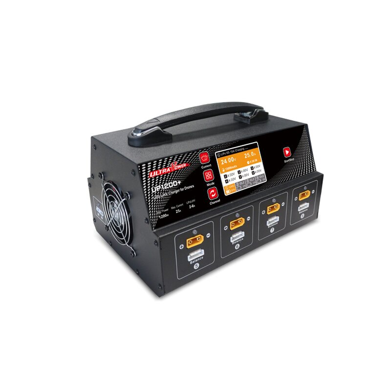 Battery Charger - Manufacturer - UP1200+ 25A 8 Channel 2-6S LiPo Balance Display Solid State