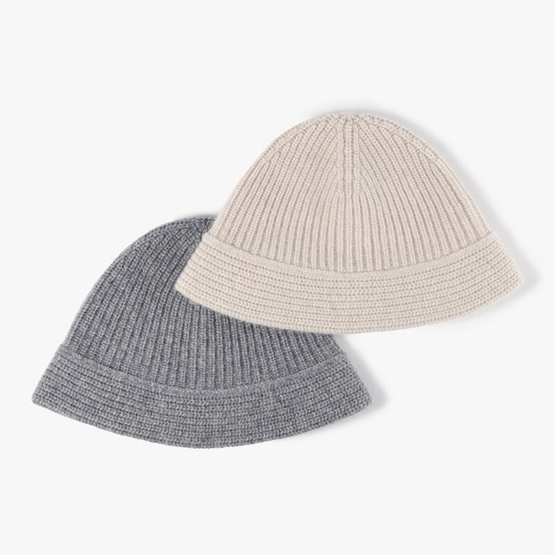 Wool Knitted Bucket Hat - Manufacturer - Custom Logo 100%Pure Autumn Winter Vintage Crochet