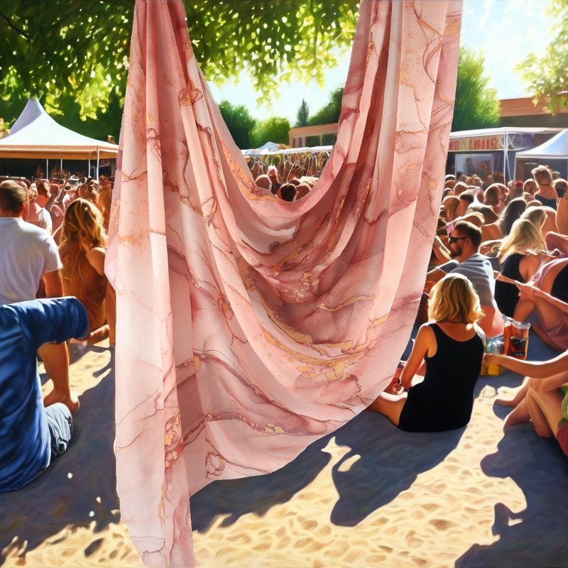 Modal Hijab Scarf - Manufacturer - 2025 Watercolor Marble Prints Shaded Polyester Ready Ship