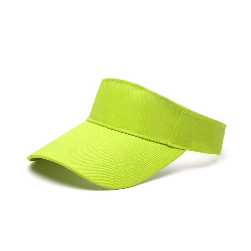 Cotton Sun Visor - Manufacturer - Plain Adjustable Empty Top UV Protection Baseball Cap Men Women