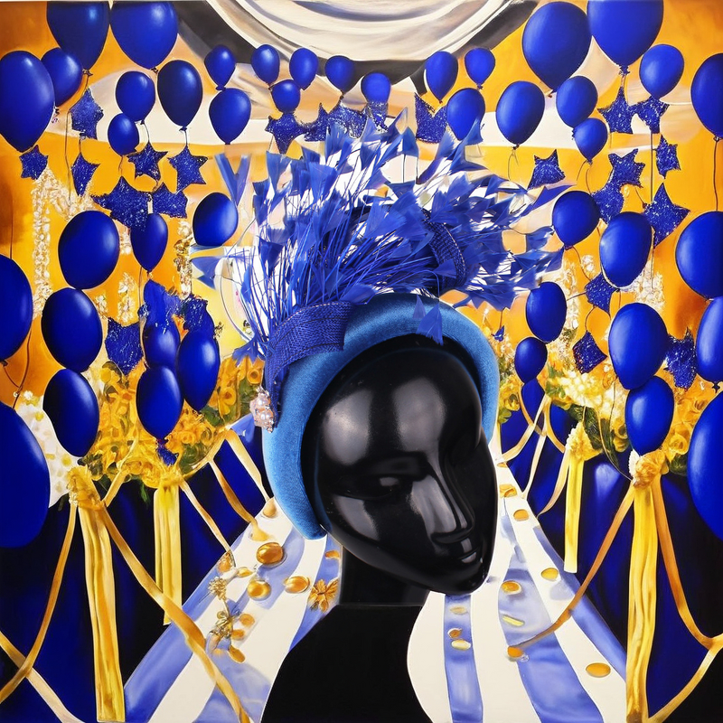 Baroque Fascinator - Manufacturer - Handmade Wide Velvet Padded Church Casual Outdoor Party