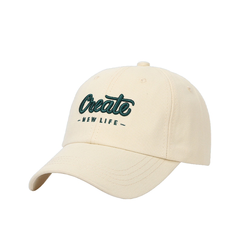 Cotton Baseball Cap - Manufacturer - OEM Custom 6 Panel 100% Plain Embroidery Logo Unstructured