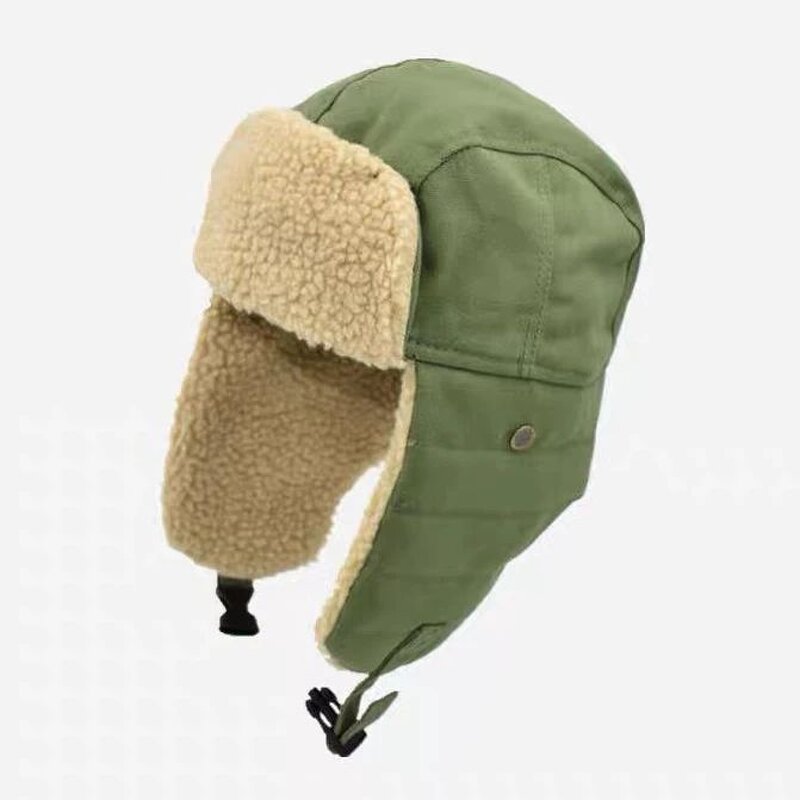 Fleece Trapper Hat - Manufacturer - Unisex Winter Brim Ear Flap Ski Snow Windproof Bomber