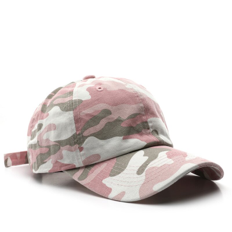 Camouflage Baseball Cap - Manufacturer - Adjustable 6-Panel PVC Patch Washed Cotton Unstructured