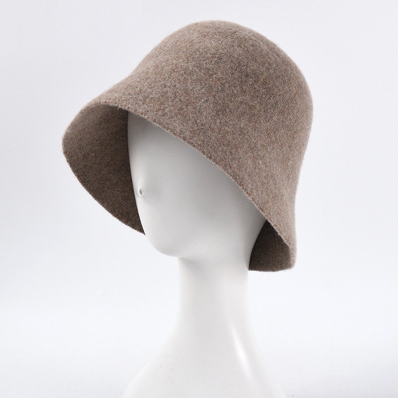 Wool Knit Bucket Hat - Manufacturer - Custom Logo Winter Church Wedding Lady Cloche Fedora