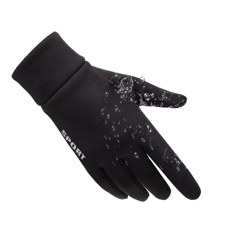 Knitted Gloves - Manufacturer - Custom Logo Autumn Winter Warm Velvet Waterproof Touch Screen