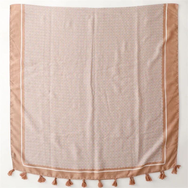 Yellow Floral Scarf - Manufacturer - Latest Design 180*90CM Tassel Muslim Hijab Wrap Shawls