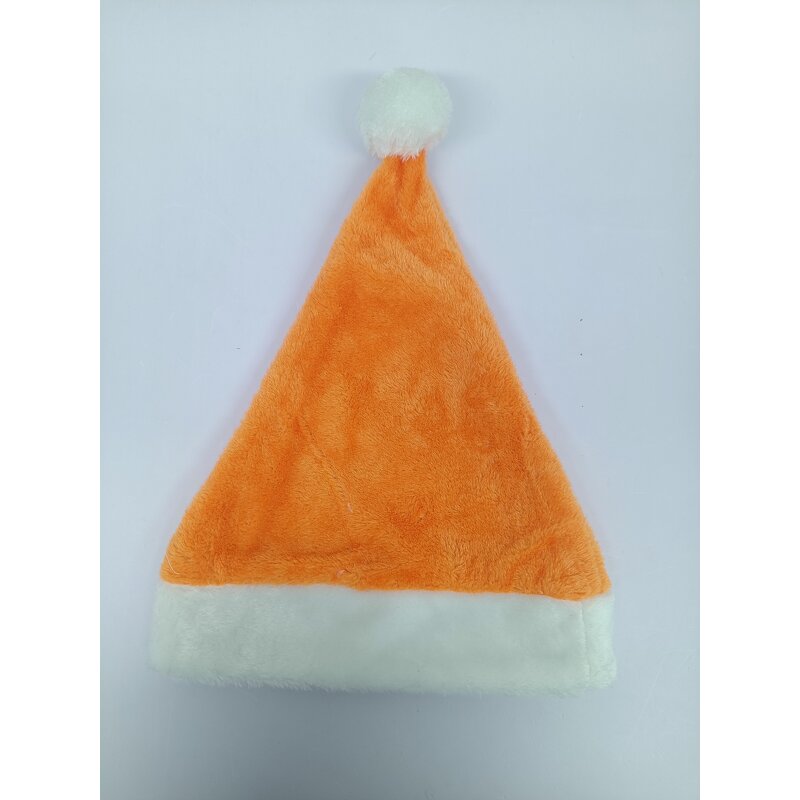 Christmas Hat - Manufacturer - Customizable LOGO Short Plush Xmas Holiday Party Supplies