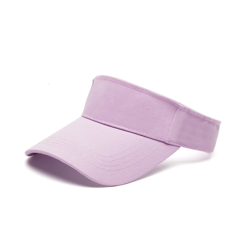 Cotton Sun Visor - Manufacturer - Plain Adjustable Empty Top UV Protection Baseball Cap Men Women