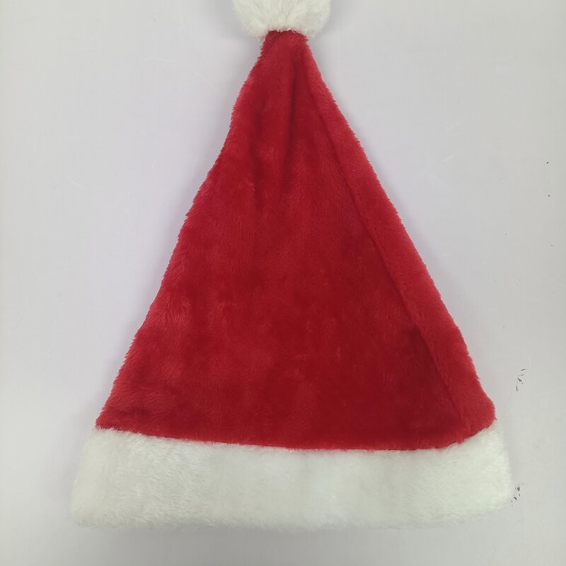 Christmas Hat - Manufacturer - Customizable LOGO Short Plush Xmas Holiday Party Supplies