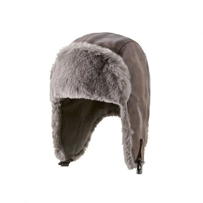 Ushanka Winter Hat - Manufacturer - Waterproof Elderly Men Ear Protection Fleece Cycling Snow