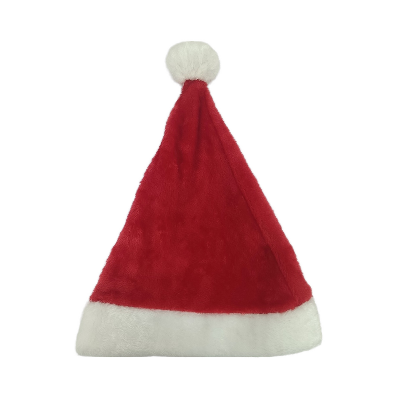 Christmas Hat - Manufacturer - Customizable LOGO Short Plush Xmas Holiday Party Supplies