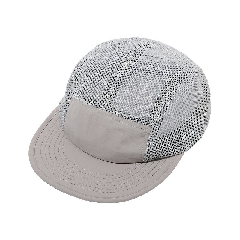 5 Panel Running Hat - Manufacturer - Custom Quick Dry Mesh Unisex Flat Bill Snapback Nylon
