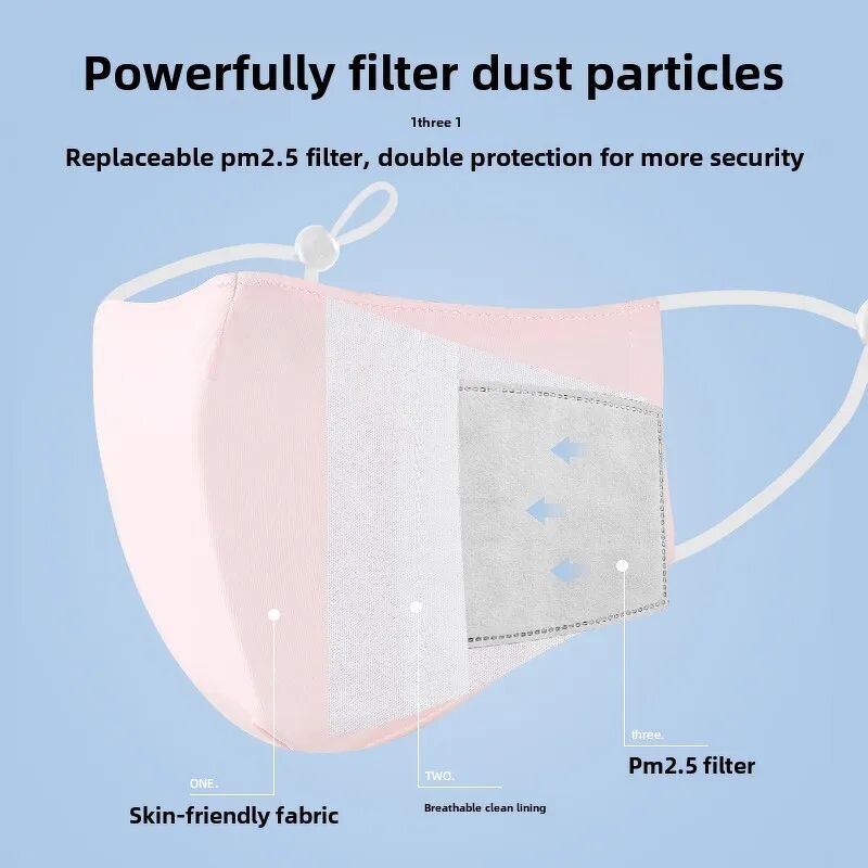 Cotton Cloth Mask - Manufacturer - Adult Solid Color Dustproof Washable Sun Protection Ear-Hanging