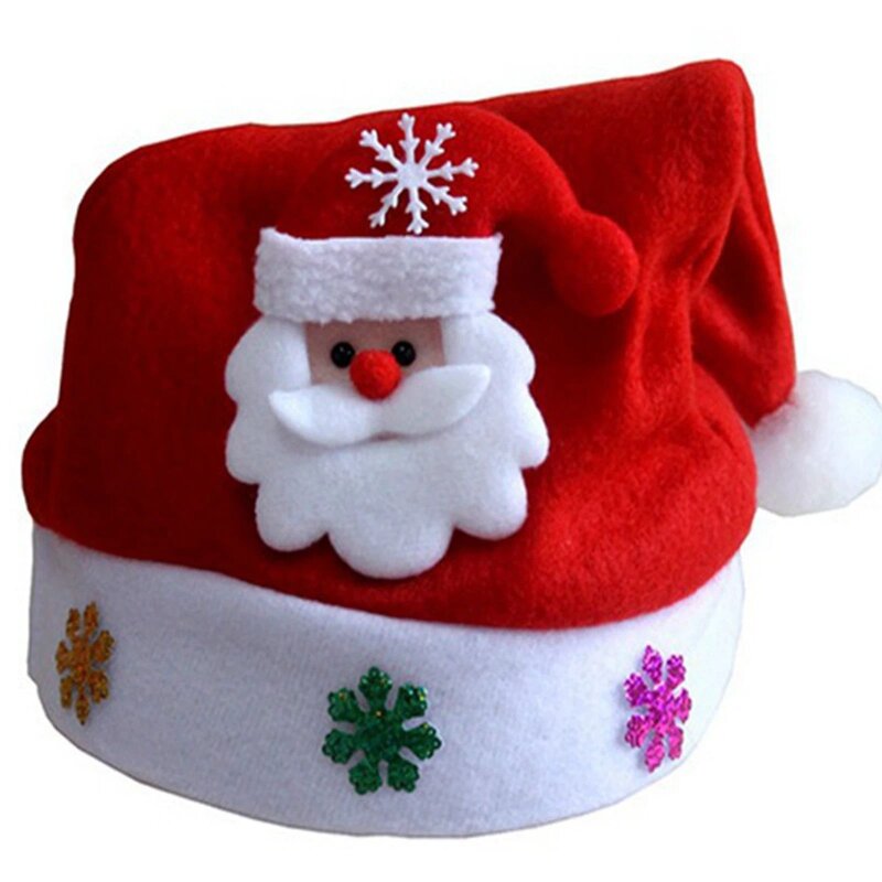 Santa Claus Hat - Manufacturer - Kids Child Christmas Xmas Party Cute Cap New Year Gifts