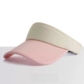 Sun Visor Cap - Manufacturer - Custom Print Two Tone UV Protection Golf Tennis Sports Travel