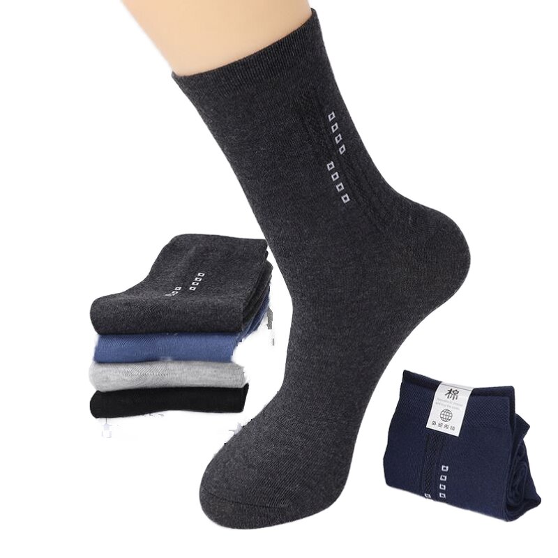 Cotton Sports Socks - Manufacturer - OEM High Quality Men's Business Casual Ankle-High Wide-Mouth