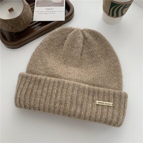 Wool Beanie Hat - Manufacturer - High Quality Wool Blending Double Layer Thick Winter Knitted