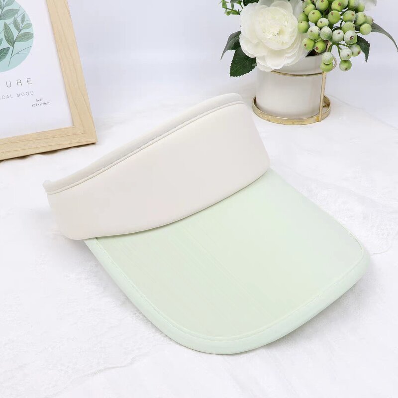 Sun Visor Cap - Manufacturer - Custom Print Two Tone UV Protection Golf Tennis Sports Travel