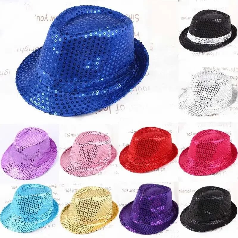 Sequin Top Hat - Manufacturer - Striped Kids New Year Parties Club Events Festive Costume