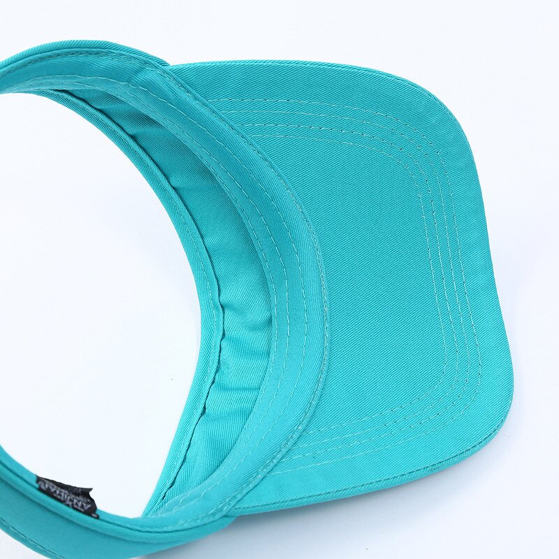 Cotton Sun Visor Cap - Manufacturer - 100% Blank Plain Adjustable Wide Brim Empty Top Baseball