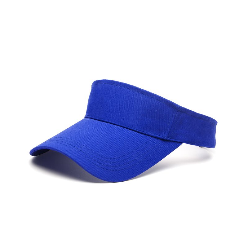 Cotton Sun Visor - Manufacturer - Plain Adjustable Empty Top UV Protection Baseball Cap Men Women