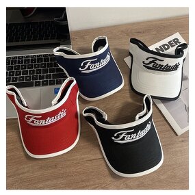 3D Embroidery Visor - Manufacturer - Wholesale Cotton Large UV Protective Golf Beach Adjustable