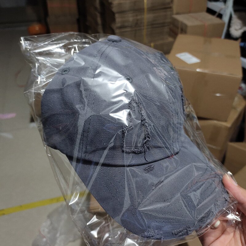 3D Embroidery Dad Hat - Manufacturer - Vintage Washed 6 Panel Plain Cotton Adjustable Blank