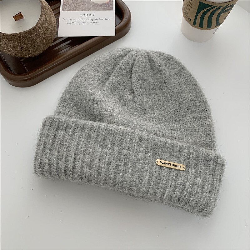 Wool Beanie Hat - Manufacturer - High Quality Wool Blending Double Layer Thick Winter Knitted