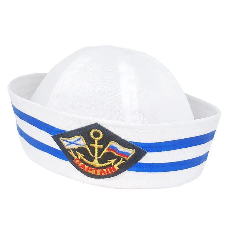 Sailor Cosplay Hat - Manufacturer - Fancy White Captain Party Festive Celebrations Costume