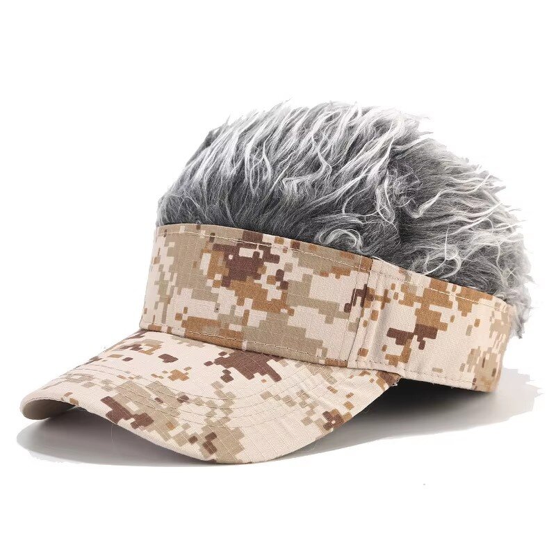 Baseball Cap Wig - Manufacturer - 2024 Wholesale Ponytail Camouflage Full Cap Wigs Sports