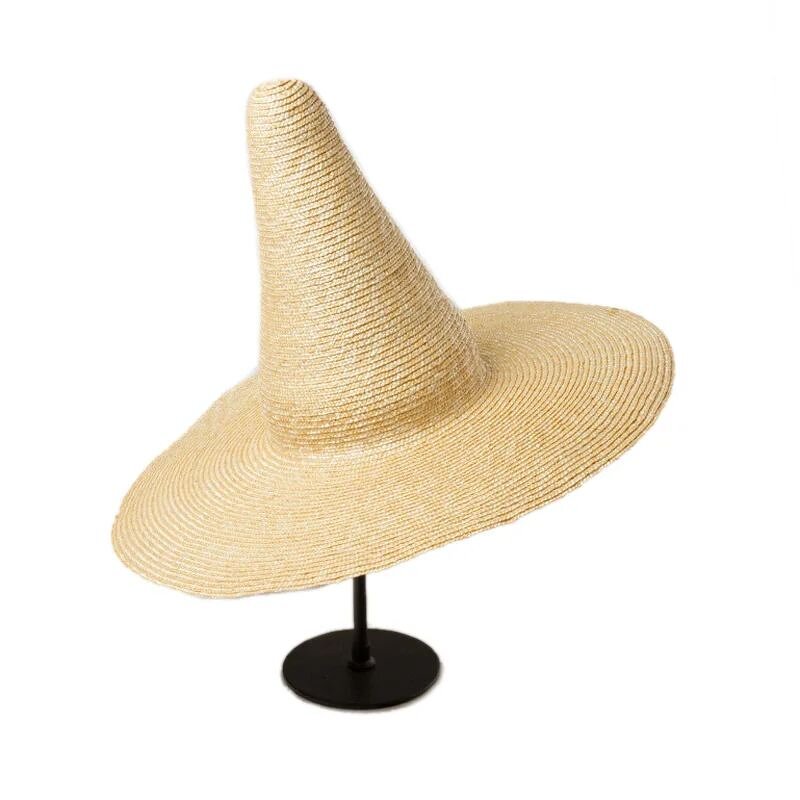 Straw Wizard Hat - Manufacturer - Customize Long Big Brim Magician Witch Halloween Stage