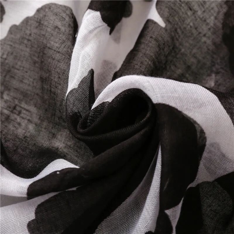 Black Flower Scarf - Manufacturer - Hot Sell Fashion Cotton Tassel Muslim Women Long Hijab