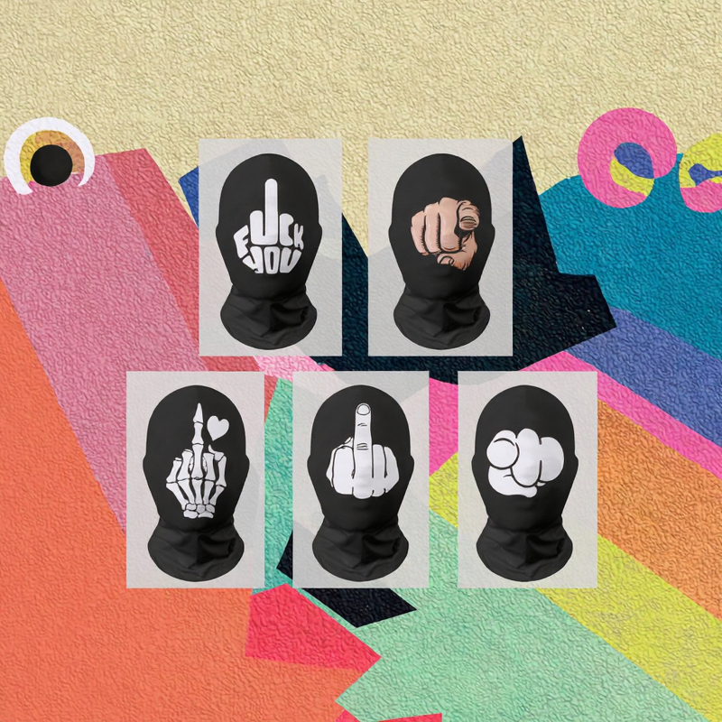 3D Balaclava Hood - Manufacturer - Wholesale Custom Designer Print Full Face Character Cover