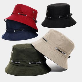 Unisex Bucket Hat - Manufacturer - Custom Solid Wide Brim Packable Reversible UV Protection