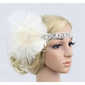 Feather Fascinator - Manufacturer - Women Bridal Headwear Wedding Cocktail Tea Party Derby