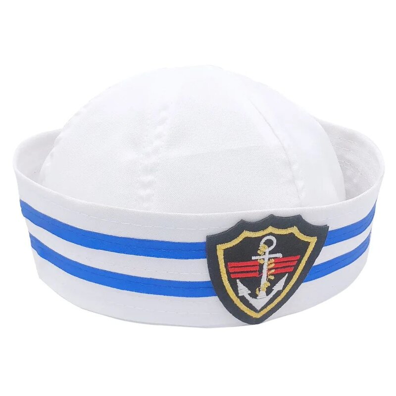 Sailor Cosplay Hat - Manufacturer - Fancy White Captain Party Festive Celebrations Costume