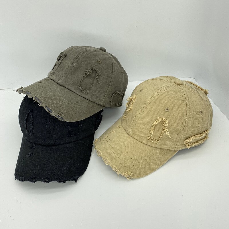 3D Embroidery Dad Hat - Manufacturer - Vintage Washed 6 Panel Plain Cotton Adjustable Blank