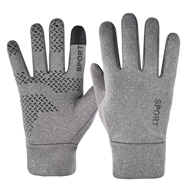 Knitted Gloves - Manufacturer - Custom Logo Autumn Winter Warm Velvet Waterproof Touch Screen
