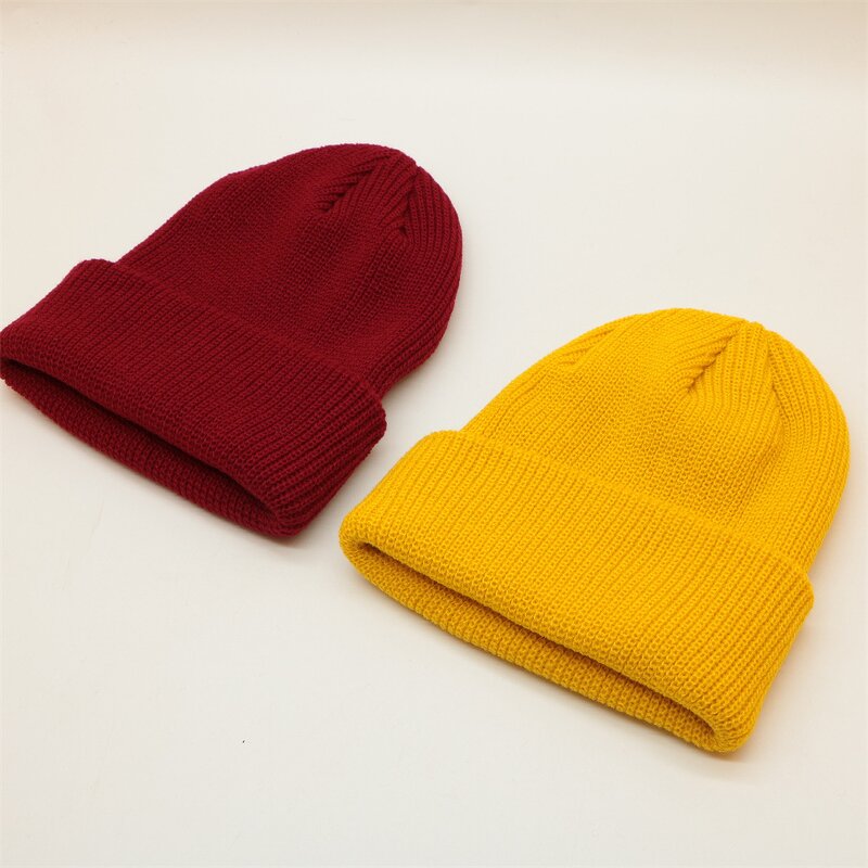 Knitted Beanie Hat - Manufacturer - Custom Patch Logo Double Layer Elastic Warm Ski Stocking