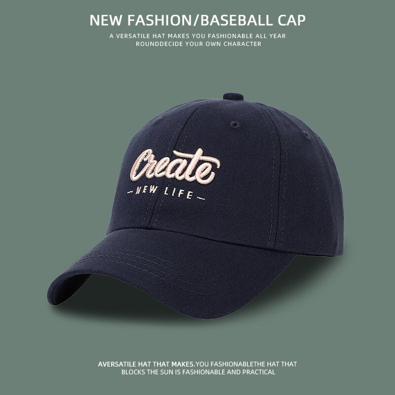 Cotton Baseball Cap - Manufacturer - OEM Custom 6 Panel 100% Plain Embroidery Logo Unstructured